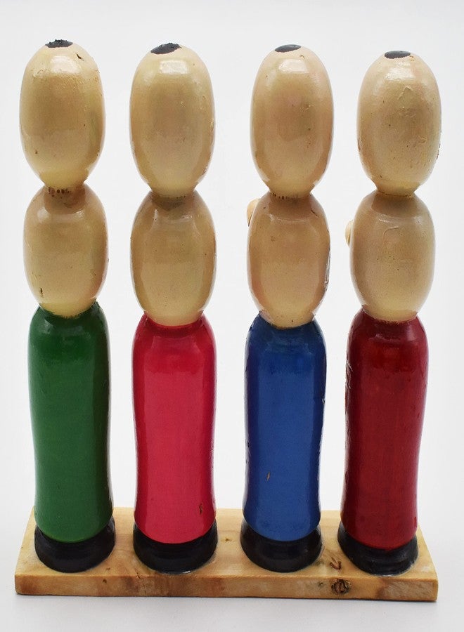 justhandmade Wooden Musical Band Set | Golu Bommai | Home Decor Showpiece | Gift (JHMMBS103) - Image 5